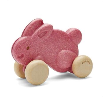 Push Along Bunny Pink