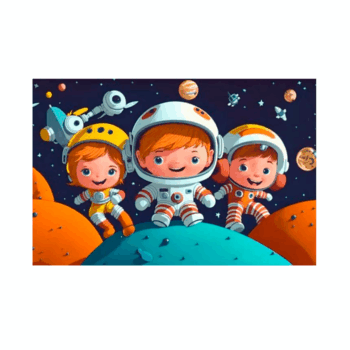 Rompecabezas Niños en el Espacio