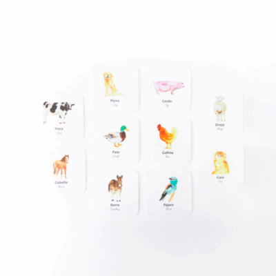 Flashcards Impermeables Animales de la Granja