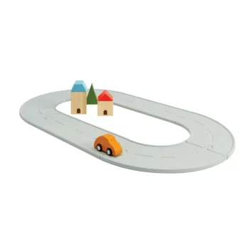 Rubber road & rail set