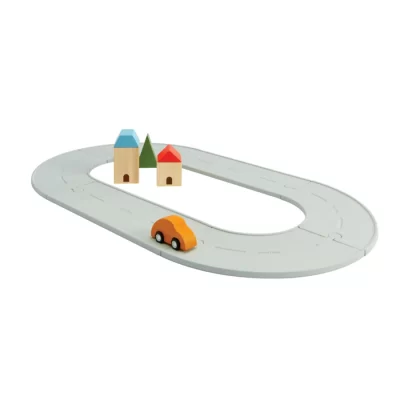 Rubber road & rail set
