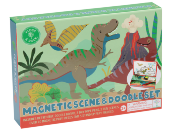 Magnetic scene & doodle set Dino