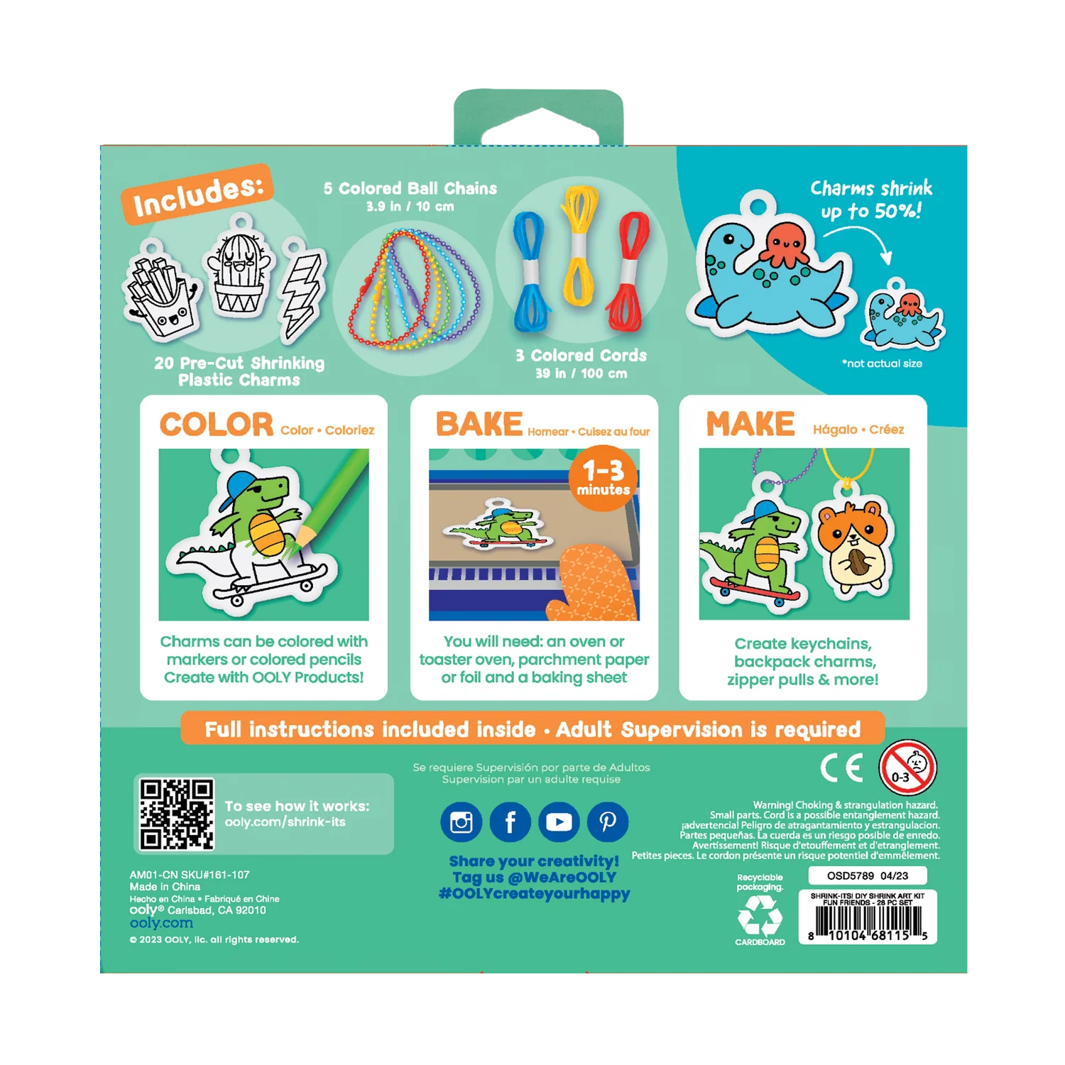 161-107_5-1 DIY Art Bracelet Kit- Fun Friends